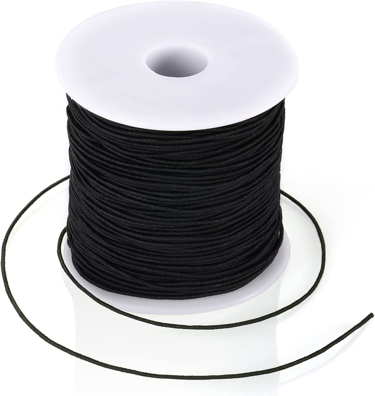 Black Elastic String for Bracelets 1.5 mm Elastic Cord Thread for Jewelry  Making 100 Meters